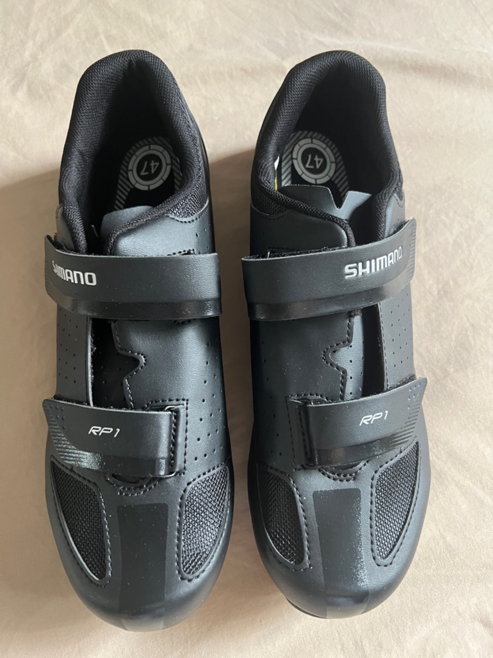 New with box! Shimano RP1 Cycling Shoes - Black Size 47